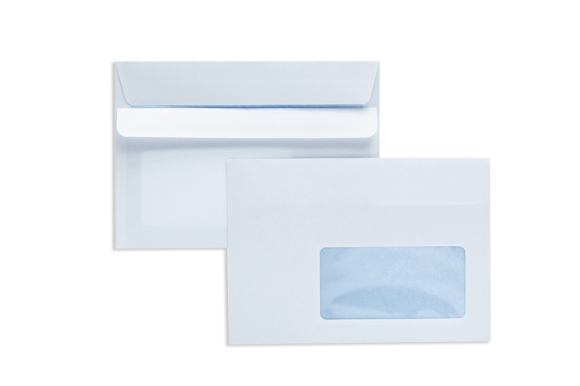 Koperta C6 biała SK okno prawe 1000szt.